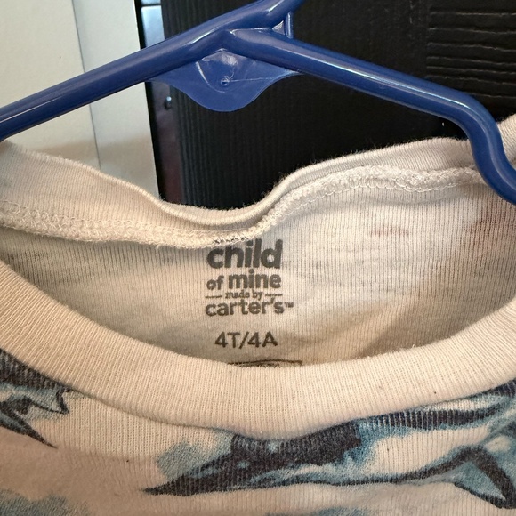 Child of Mine by Carter’s Blue Shark Print Short Sleeve Tee – 4T - Picture 4 of 5